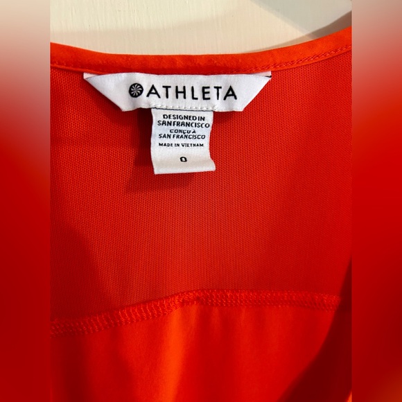 Athleta bright orange romper size 0. - Picture 4 of 6